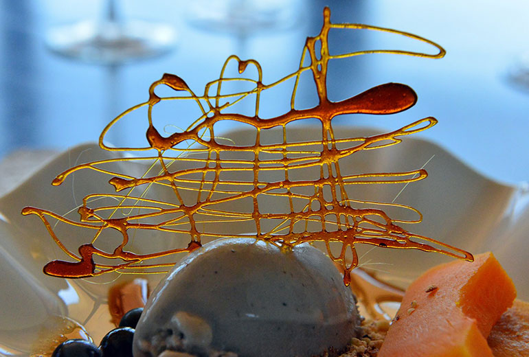 Cubed Pumpkin and Syrup