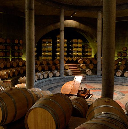 Wine Cellar With Piano