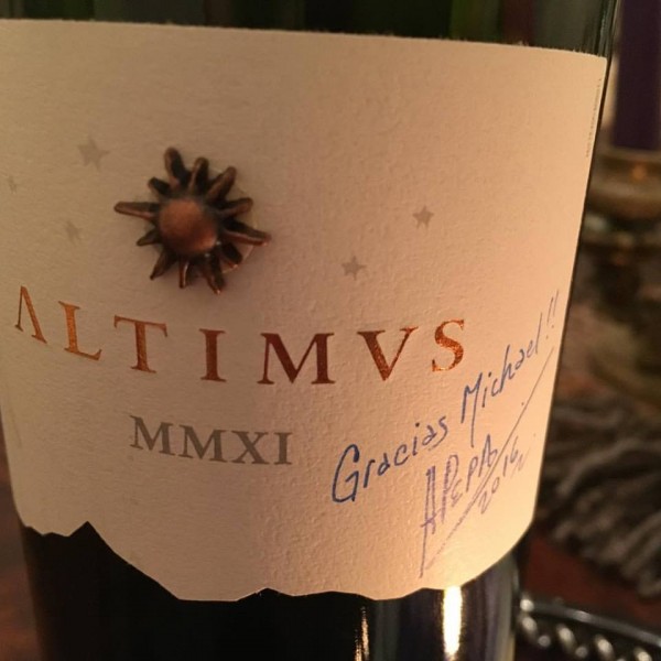 This is a delicious bottle of wine from a very special person.