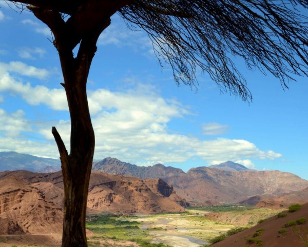 Mountainous region known as Quebrada de las Conchas