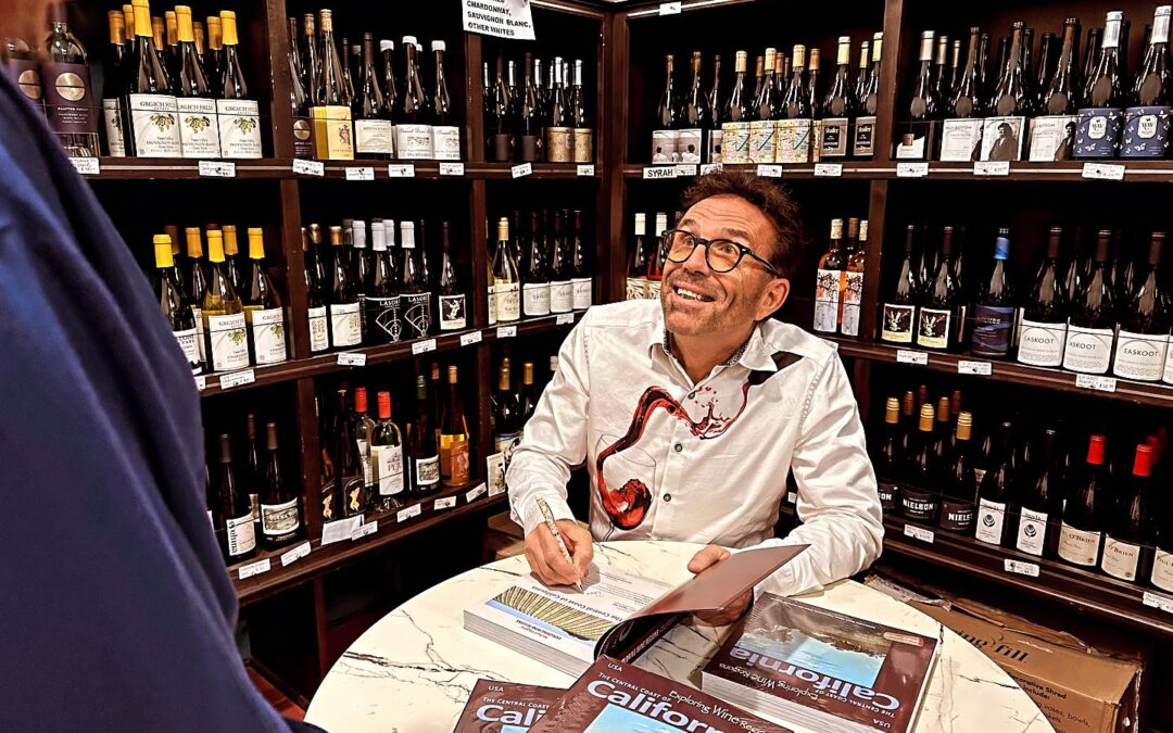 Lots of fun at Monopole by WineRX wine shop and winetasting Bar with lots of Exploring Wine Regions books